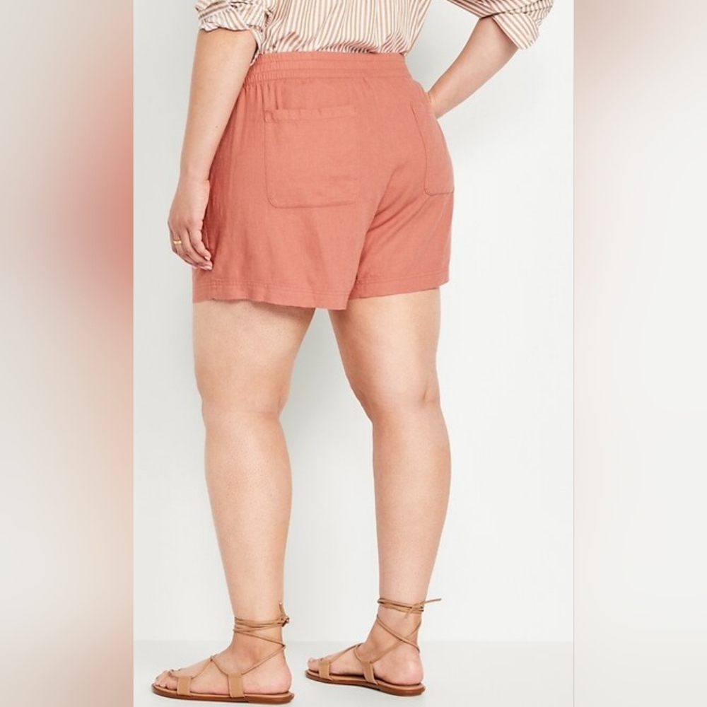 Addition Elle High-Waisted 100% Lyocell Lightweight Shorts